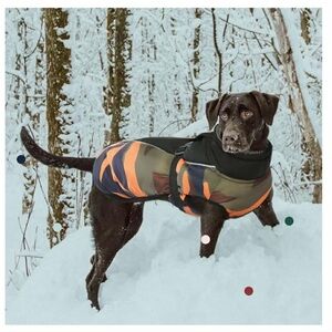 NWT IECOii Reflective Fleece Warm Camouflage Large Dog Jacket